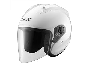 glx moped scooter cruiser open face motorcycle helmet ILM 3/4 Half for Dirt Bike ATV UTV Motocross DOT Model 726X (White,XL) : Automotive Featuring a lightweight Glx M14 Cruiser Scooter Motorcycle