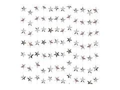 Silver Star Garland Banner Decorations