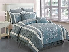 Riverbank M/F 8pc Comforter Set – Light Blue