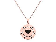 18k Gold Plated Sayings Pendant