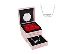 Moodmoon Preserved Real Red Rose Necklace