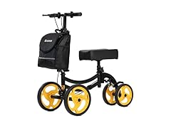 ELENKER Deluxe Steerable Knee Walker with 10" Front Wheels – (Open Box)