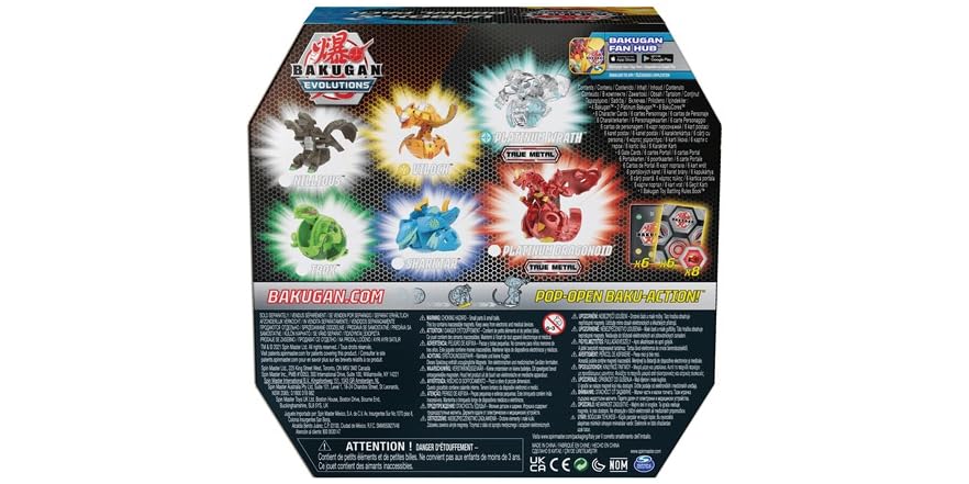 Aazon Exclusive Bakugan 'Evolution Unbox &ap; Brawl Confezione da 6