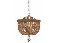 3-Light Pendant, Burnished Silver