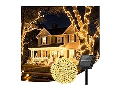 Brightever Solar String Lights for Outside, 46FT 120LED