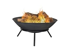 22" Diameter Raised Cast Iron Fire Pit Bowl