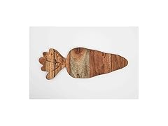 WOODLERY Carrot Shaped Wood Serving Board