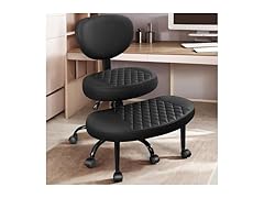 Ergonomic Cross Legged Office Chair with Wheels