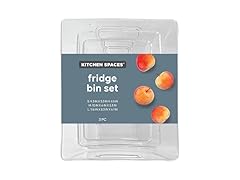Kitchen Spaces Fridge Bin Set 3PC