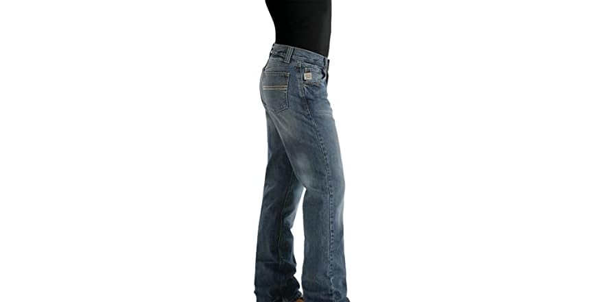 Cinch Men's Carter Relaxed Fit Jeans - Medium Denim Wash, 100% Cotton, Button Waist, Five-Pocket - View #9