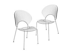 LeisureMod OC20CL2 Opulent Dining Chair Clear