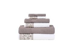 Modern Threads Allie 6-Piece 100% Cotton Towel Set