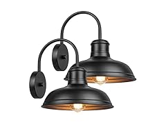 VerRon 11" Outdoor Wall Lights, 2-Pack