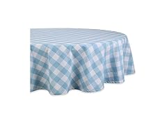 DII Buffalo Check Collection Tablecloth, 70" Round