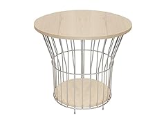 Sunnydaze Modern Pedestal Wire Side Table