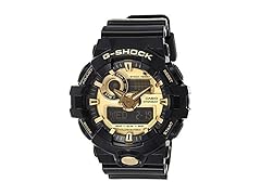Casio Men's 'G Shock' Quartz Resin Casual Watch, Color:Black (Model: GA-710GB-1ACR) (Open Box)