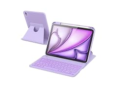RAYMCRAFT Purple iPad Air 11" Case W/ Keyboard