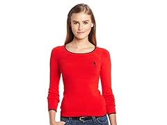 Crew Neck Sweater, Ruby Spin