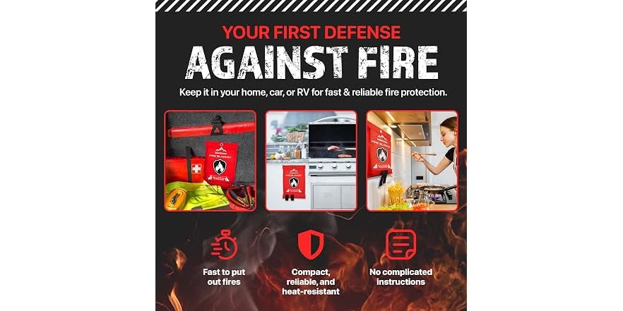 Emergency Fire Blanket 40x40