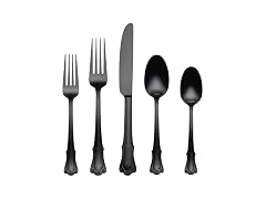 Oneida Flatware Set, Satin Black Finish, 20 Piece Set