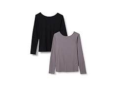 Amazon Essentials Women 2-Pack Scoop Back Long