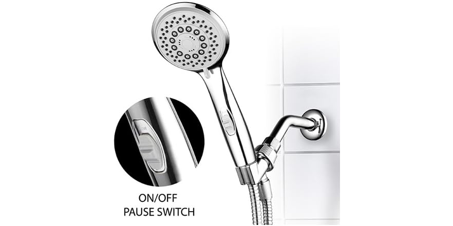 7-Setting Hand Shower with ON/OFF Switch