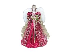 Santa's Workshop 3148 Red Christmas Angel Tree Topper