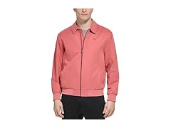 Dockers Men (S) Micro Twill Golf Bomber Jacket Red