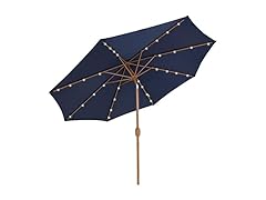 Sunnydaze Decor JLP-1751 Patio Umbrella - 8.5ft Navy Blue