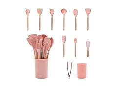 GreenLife 11 Piece Silicone Utensil Crock Set