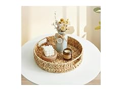 SUPTINWEAR Handwoven Water Hyacinth Serving Tray