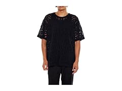Forever 21  (L) Sweater-Knit Crochet Tee