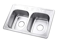 Self-Rimming Double Bowl Kitchen Sinks