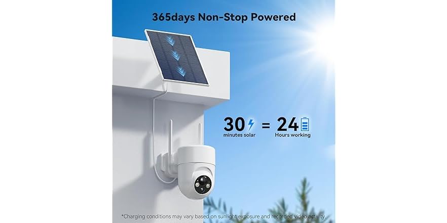 ELYSOO 2K Solar Security Camera (Open Box)