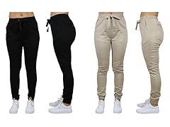 Women's Cotton Stretch Basic Jogger 2-Pk