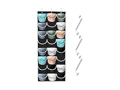 24 Pocket Over Door Hat Organizer