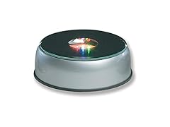 BANBERRY DESIGNS Display Base LED Lighted Silver Mirror