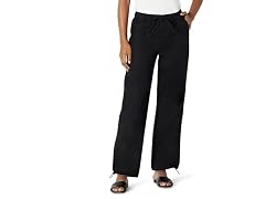 Amazon Essentials Mid-Rise Pants, Black (L)