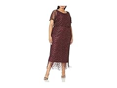 SL Fashions Blouson Dress Fig (24W)