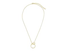 Sterling Interlocking Open Circle Pendant