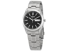Seiko Essentials Quartz Black Dial Men's Watch