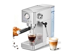 Parvusli 20 Bar Espresso, Frother