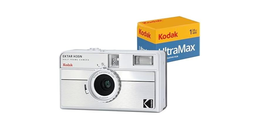 Fotocamera Half Frame KODAK EKTAR H35N - Pellicola 35mm, Filtro Stella, Funzione Bulb, Senza Messa A Fuoco - Foto 9