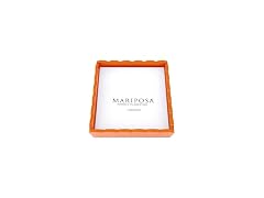 MARIPOSA Orange Scallop Napkin Box