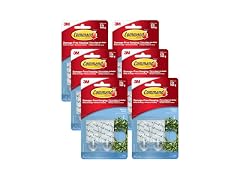 Command Clear Medium Hooks, 2-Hooks/Pack, 6-Packs