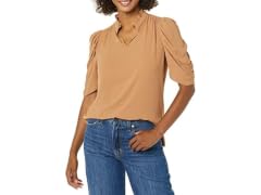 Amazon Essentials Women (XL) Blouse Light Brown