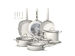 Bazova 24 Pcs Ceramic Cookware Set