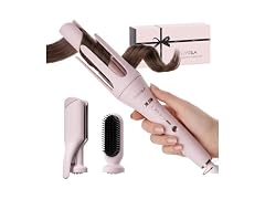 TSUYAGLA Pink 3 in 1 Automatic Curling Iron