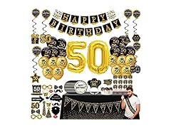 50th Birthday Decorations 76 Pack