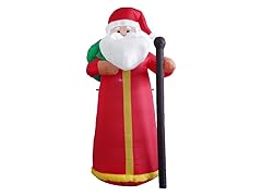 Christmas Inflatable Santa Claus w/ Cane